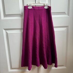 4/$25 BGDK Fuchsia Pink Knit Midi Skirt Girl's Size 12